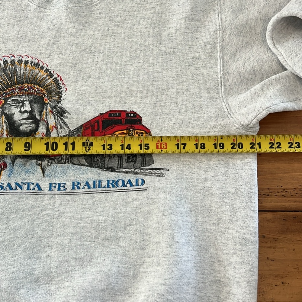 Santa Fe Railroad grey sweatshirt size L - Picture 8 of 10